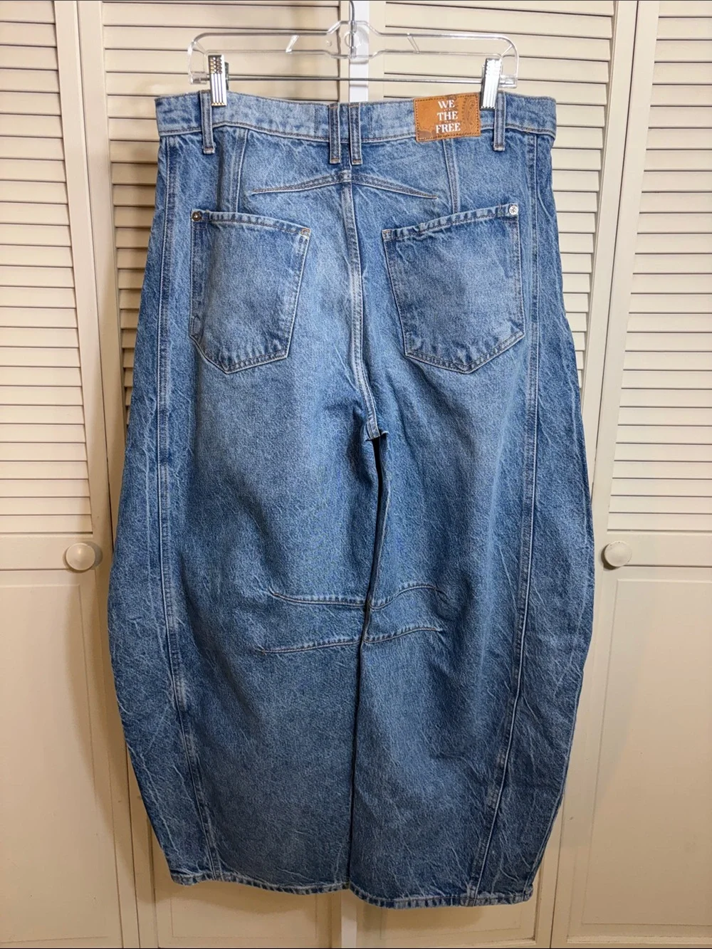 Free People Light Blue High-Rise Wide Leg Jeans - Picture 10 of 16